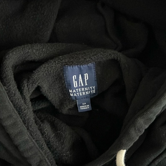 Gap maternity hooded sweatshirt in black size small - Picture 6 of 8